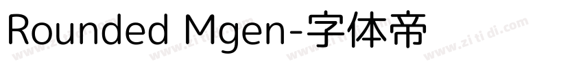 Rounded Mgen字体转换